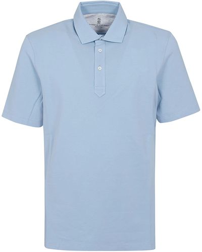 Brunello Cucinelli Polo T-Shirt - Blue