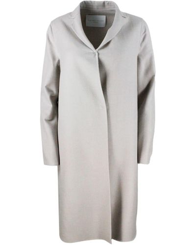 Fabiana Filippi Light Coat In Wool And Silk - Grey