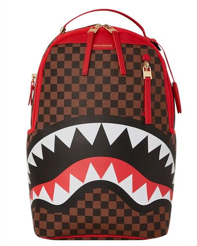 Sprayground Unisex Checkerboard Stud-Embellished Backpack 910B4057NSZ Brown