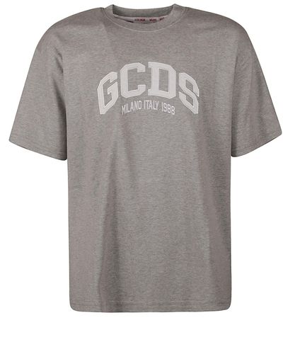 Gcds Logo Loose T-Shirt - Gray
