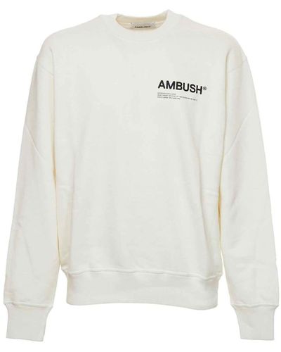 Ambush Logo Sweartshirt - White