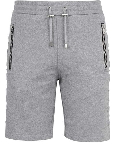 Balmain Cotton Bermuda Shorts - Gray