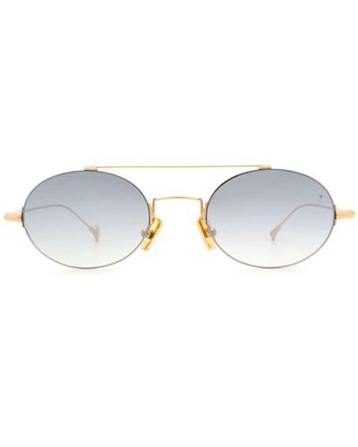 Eyepetizer Celine Matte Gold Sunglasses - White