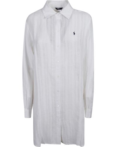 Polo Ralph Lauren Oversized Shirt Dress - White