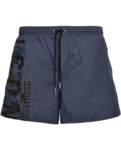 DSquared² Midi Boxer Shorts - Blue