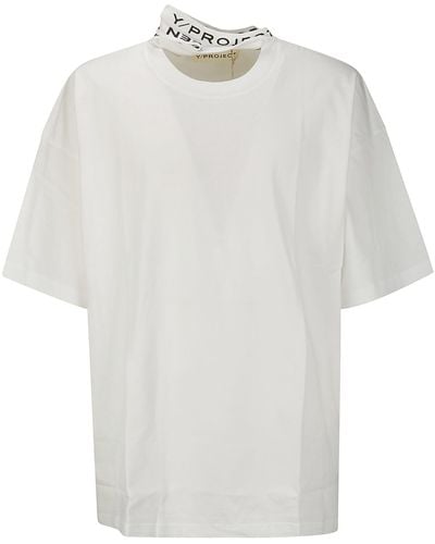 Y. Project Evergreen Triple Collar T-Shirt - White