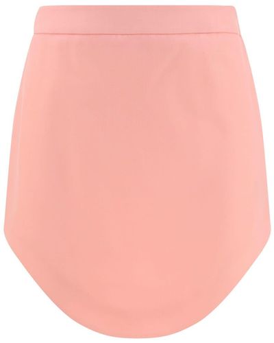 Casablancabrand Wool Mini Skirt - Pink