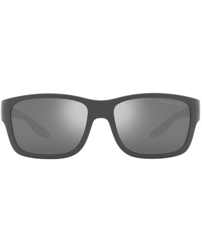 Prada Linea Rossa Ps 01Ws Rubber Sunglasses - Grey