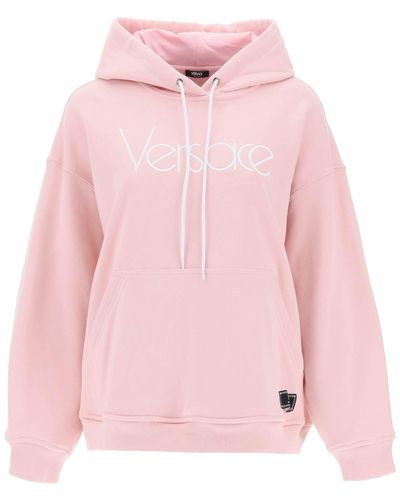 Versace Hoodie With 1978 Re Edition Logo - Pink