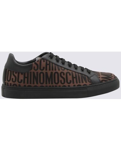 Moschino All Over Logo Trainers - Black