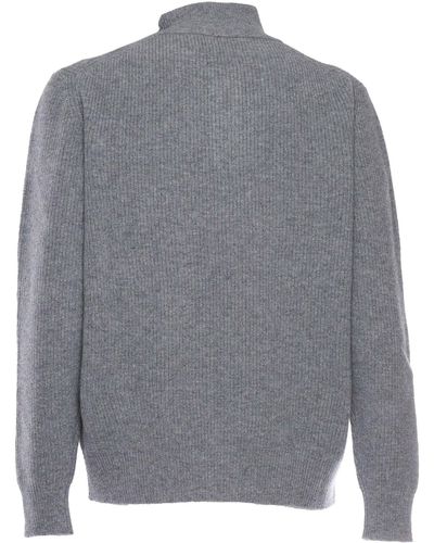 Ballantyne Half Zip Sweater - Gray