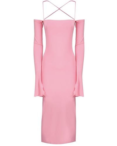 ANDAMANE Viscose Dress - Pink