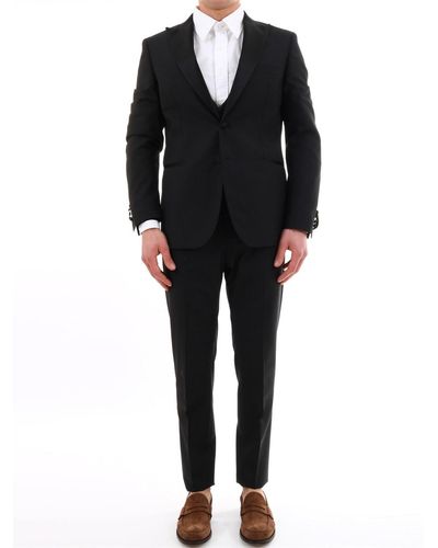 Tonello Mohair Wool Suit - Black