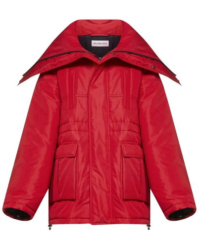 Balenciaga Lightweight P Ed Coat - Red