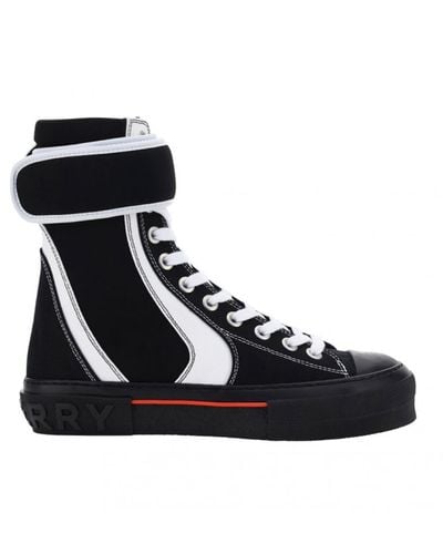 Burberry High-top Touch-strap Trainers - Black