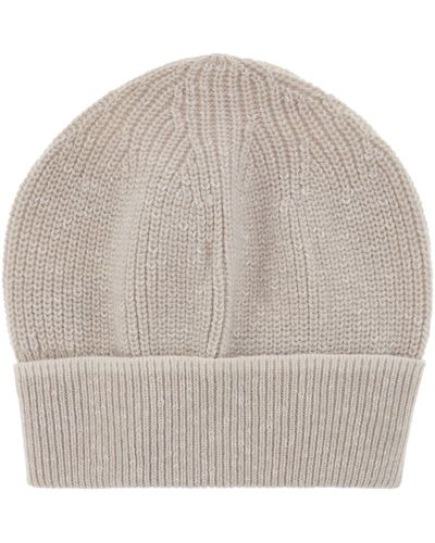 Peserico Wool And Cashmere Cap - Gray