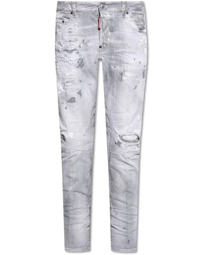 DSquared² Skater Distressed Jeans - Grey
