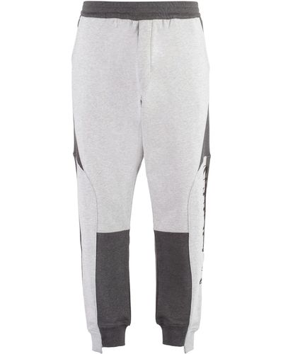 Alexander McQueen Cotton Track-Pants - Gray