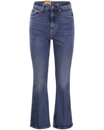 Ralph Lauren Short And Flared Jeans - Blue