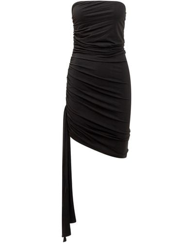 Magda Butrym Viscose Mini Dress - Black