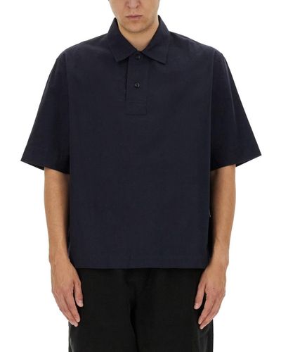 Margaret Howell Cotton Polo - Blue