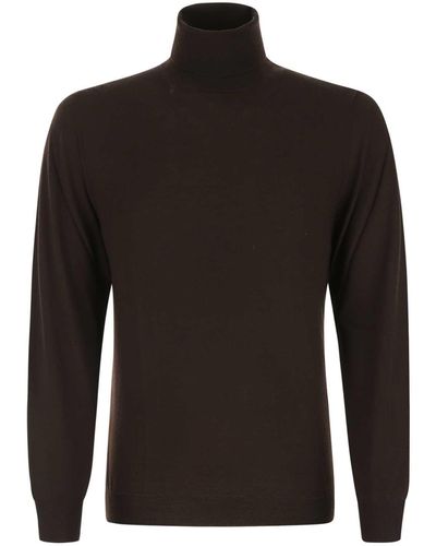 Fedeli Wool Sweater - Black