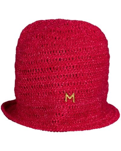 Magda Butrym Crochet Logo Hat - Red
