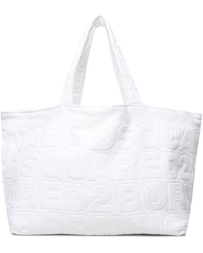 DSquared² Beach Shopper Bag - White