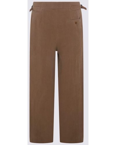 Vivienne Westwood Linen Bertram Tailored Trousers - Brown