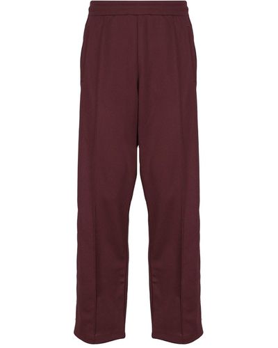 Golden Goose Jogging Trousers With Stars On The Sides - Red