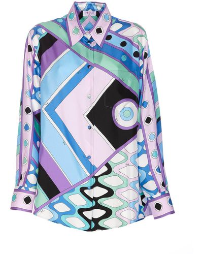 Emilio Pucci Vivara Print Shirt - Blue