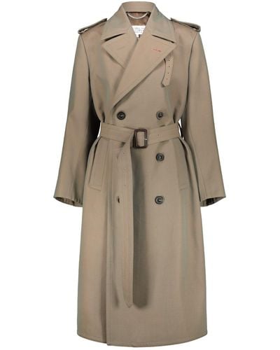 Maison Margiela Double-breasted Trench Coat Clothing - Natural