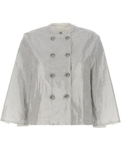 Ermanno Scervino Rhinestone Blazer Jacket Blazer And Suits - Gray