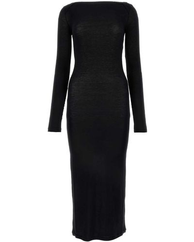 Saint Laurent Viscose Blend Dress - Black