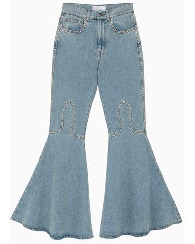 GIUSEPPE DI MORABITO Jeans With Rhinestones - Blue