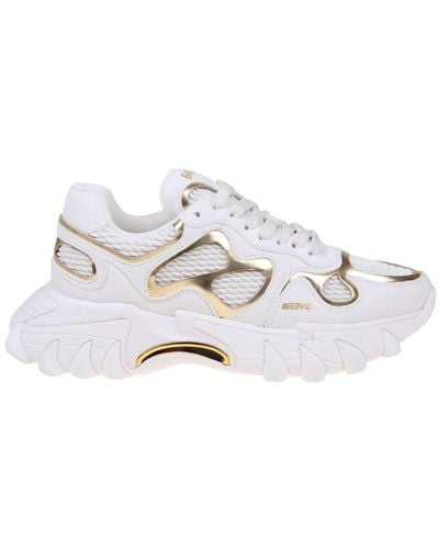 Balmain B-east Paneled Sneakers - White
