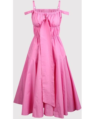 Patou Midi Cocktail Dress - Pink