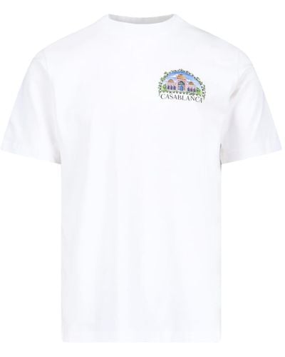 Casablancabrand "vue De Damas" T-shirt - White