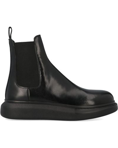 Alexander McQueen 'oversize Sole' Chelsea Boots - Black