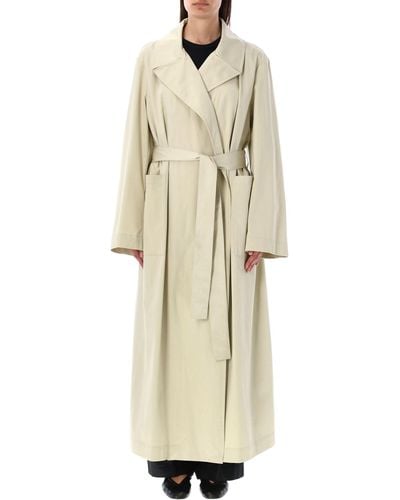 Rohe Long Wrap Trench - Natural