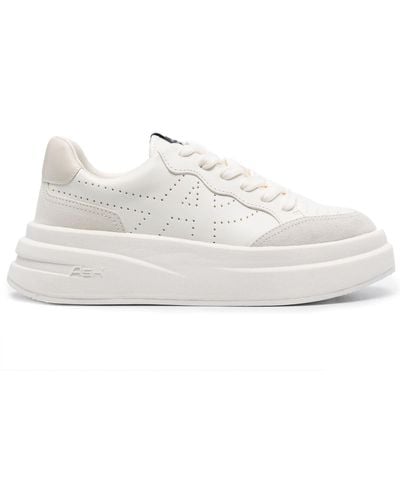 Ash Calf Leather Sneakers - White