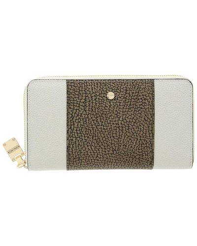 Borbonese Zip Around Wallet With Leather Insert - Multicolor