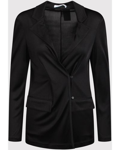 Helmut Lang Jersey Blazer - Black