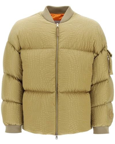 Moncler Moncler X Roc Nation By Jay-Z Centaurus Croco-Embossed Puffer Jacket - Green
