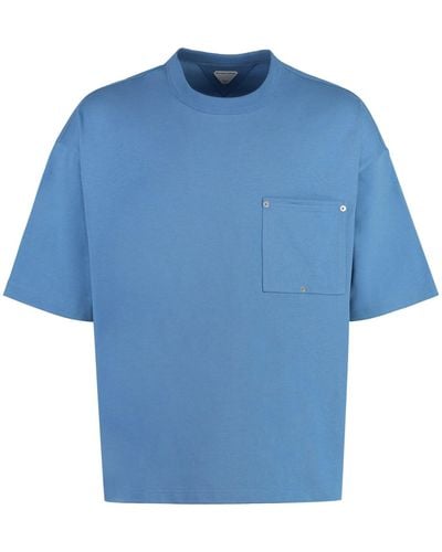 Bottega Veneta Cotton Crew-neck T-shirt - Blue