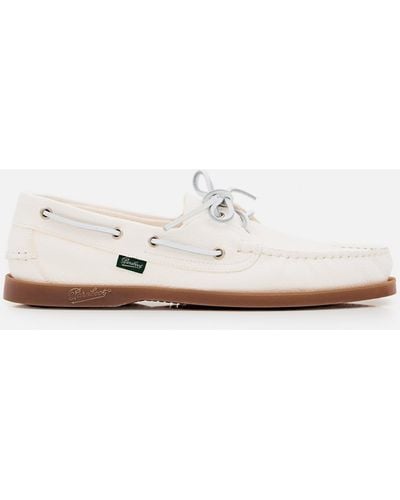 Paraboot Barth/Marine Miel-Cerf Blanc Loafers - White