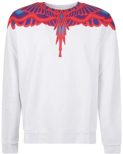 Only 45.00 usd for Marcelo Burlon Red Logo Sweatshirt Online at