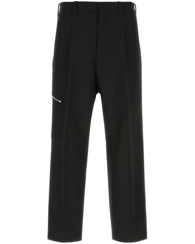 OAMC Black Polyester Wide-leg Pant