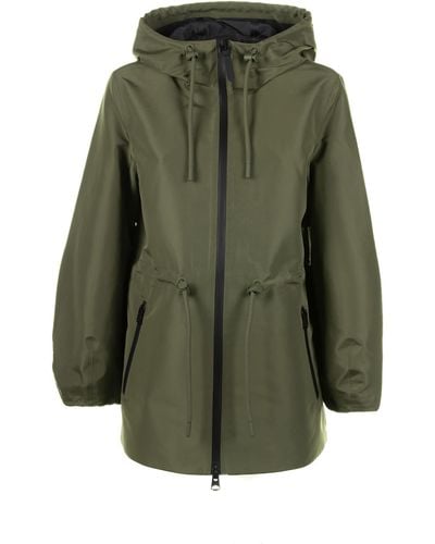 Mackage Kale Technical Rain Jacket With Drawstring Waist - Green