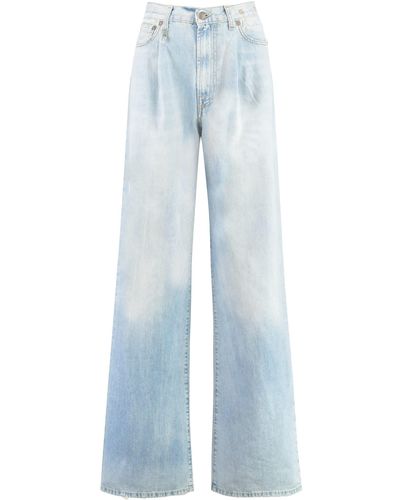 R13 Damon Wide-leg Jeans - Blue